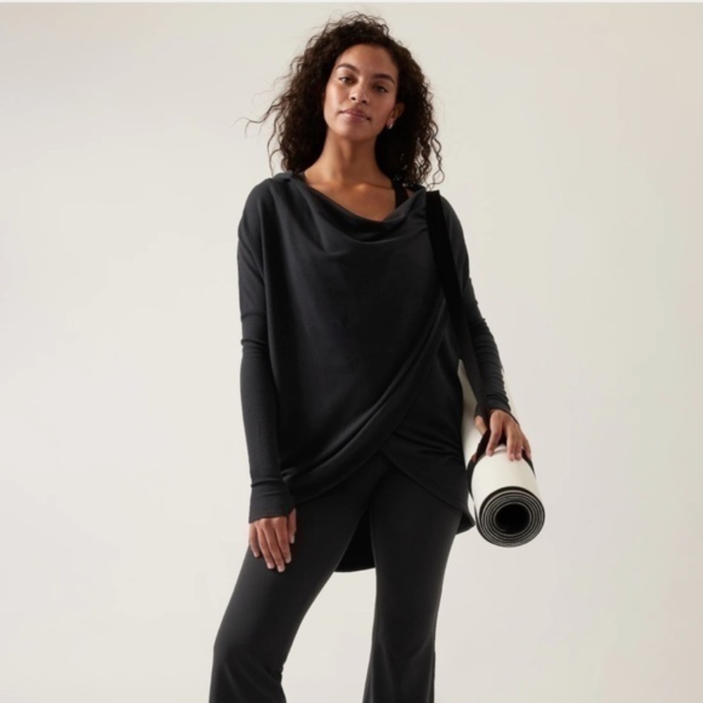 Athleta Purana Wrap Sweatshirt Sz Large